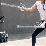 Maxbell Battle Ropes Heavy Ropes for Strength Training Working Out Home Gym Gray