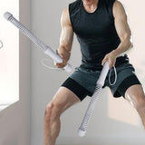 Maxbell Battle Ropes Heavy Ropes for Strength Training Working Out Home Gym Gray