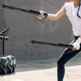 Maxbell Battle Ropes Heavy Ropes for Strength Training Working Out Home Gym Black