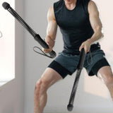 Maxbell Battle Ropes Heavy Ropes for Strength Training Working Out Home Gym Black