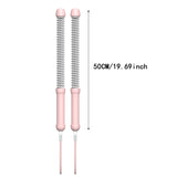 Maxbell Battle Ropes Heavy Ropes for Strength Training Working Out Home Gym Pink