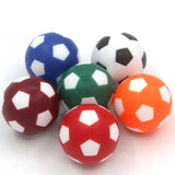 Maxbell 8 Pieces Table Football Replacement Handles with End Caps Nonslip Components Bright Red Footballs