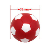 Maxbell 8 Pieces Table Football Replacement Handles with End Caps Nonslip Components Bright Red Footballs