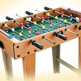 Maxbell 8 Pieces Table Football Replacement Handles with End Caps Nonslip Components Bright Red Footballs