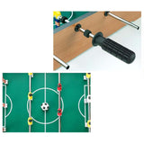 Maxbell 8 Pieces Table Football Replacement Handles with End Caps Nonslip Components Bright Red Footballs
