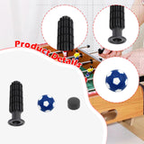 Maxbell 8 Pieces Table Football Replacement Handles with End Caps Nonslip Components Dark Blue Footballs