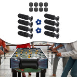 Maxbell 8 Pieces Table Football Replacement Handles with End Caps Nonslip Components Dark Blue Footballs