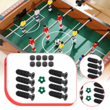Maxbell 8 Pieces Table Football Replacement Handles with End Caps Nonslip Components Green Footballs