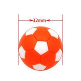 Maxbell 8 Pieces Table Football Replacement Handles with End Caps Nonslip Components Orange Footballs