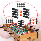 Maxbell 8 Pieces Table Football Replacement Handles with End Caps Nonslip Components Orange Footballs