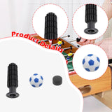 Maxbell 8 Pieces Table Football Replacement Handles with End Caps Nonslip Components Light Blue Footballs