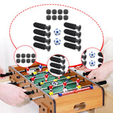 Maxbell 8 Pieces Table Football Replacement Handles with End Caps Nonslip Components Light Blue Footballs