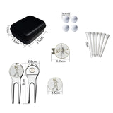 Maxbell Golf Ball and Tee Gift Set Golf Accessories 4 Tees for Him Kids Adults Green