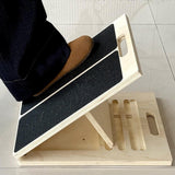 Maxbell Wooden Slant Board for Calf Stretching Nonslip for Exercise Home Gym Workout