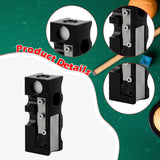 Maxbell 12 in 1 Pool Cue Tip Shaper Burnisher Accessory for Club Player Replacement black