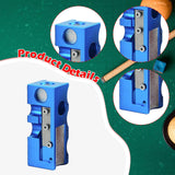 Maxbell 12 in 1 Pool Cue Tip Shaper Burnisher Accessory for Club Player Replacement blue