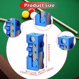 Maxbell 12 in 1 Pool Cue Tip Shaper Burnisher Accessory for Club Player Replacement blue