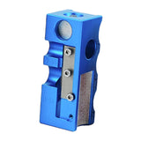 Maxbell 12 in 1 Pool Cue Tip Shaper Burnisher Accessory for Club Player Replacement blue
