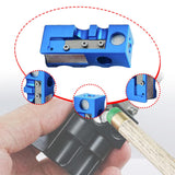 Maxbell 12 in 1 Pool Cue Tip Shaper Burnisher Accessory for Club Player Replacement blue