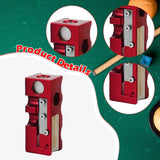 Maxbell 12 in 1 Pool Cue Tip Shaper Burnisher Accessory for Club Player Replacement red