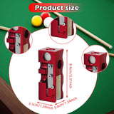 Maxbell 12 in 1 Pool Cue Tip Shaper Burnisher Accessory for Club Player Replacement red
