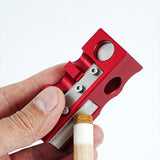Maxbell 12 in 1 Pool Cue Tip Shaper Burnisher Accessory for Club Player Replacement red