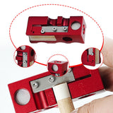 Maxbell 12 in 1 Pool Cue Tip Shaper Burnisher Accessory for Club Player Replacement red
