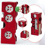 Maxbell 12 in 1 Pool Cue Tip Shaper Burnisher Accessory for Club Player Replacement red