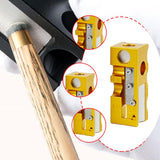 Maxbell 12 in 1 Pool Cue Tip Shaper Burnisher Accessory for Club Player Replacement Gold