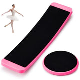 Maxbell 2Pcs Turning Board for Dancers Turn Board for Gymnast Cheerleader Ice Skater Pink