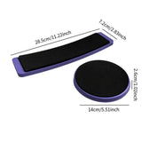 Maxbell 2Pcs Turning Board for Dancers Turn Board for Gymnast Cheerleader Ice Skater Purple