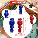 Maxbell 26 Pieces Table Soccer Men Players Repair Parts Football Machine Accessories Red Blue