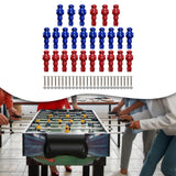 Maxbell 26 Pieces Table Soccer Men Players Repair Parts Football Machine Accessories Red Blue