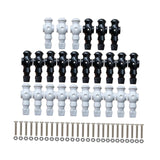 Maxbell 26 Pieces Table Soccer Men Players Repair Parts Football Machine Accessories Black White