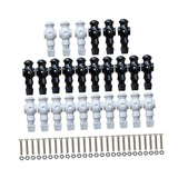 Maxbell 26 Pieces Table Soccer Men Players Repair Parts Football Machine Accessories Black White
