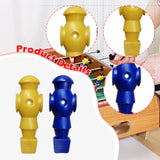 Maxbell 26 Pieces Table Soccer Men Players Repair Parts Football Machine Accessories Blue Yellow