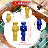 Maxbell 26 Pieces Table Soccer Men Players Repair Parts Football Machine Accessories Blue Yellow