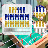 Maxbell 26 Pieces Table Soccer Men Players Repair Parts Football Machine Accessories Blue Yellow