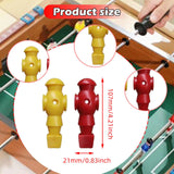 Maxbell 26 Pieces Table Soccer Men Players Repair Parts Football Machine Accessories Red Yellow
