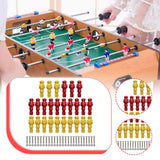 Maxbell 26 Pieces Table Soccer Men Players Repair Parts Football Machine Accessories Red Yellow