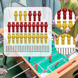 Maxbell 26 Pieces Table Soccer Men Players Repair Parts Football Machine Accessories Red Yellow