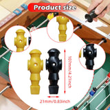 Maxbell 26 Pieces Table Soccer Men Players Repair Parts Football Machine Accessories Black Yellow