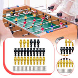 Maxbell 26 Pieces Table Soccer Men Players Repair Parts Football Machine Accessories Black Yellow