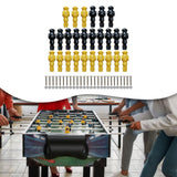 Maxbell 26 Pieces Table Soccer Men Players Repair Parts Football Machine Accessories Black Yellow