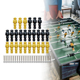 Maxbell 26 Pieces Table Soccer Men Players Repair Parts Football Machine Accessories Black Yellow