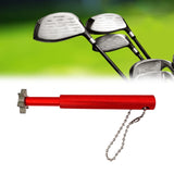 Maxbell Golf Club Groove Sharpening Regrooving Cleaning Tool for Optimal Backspin Red