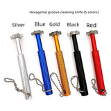 Maxbell Golf Club Groove Sharpening Regrooving Cleaning Tool for Optimal Backspin Red