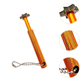 Maxbell Golf Club Groove Sharpening Regrooving Cleaning Tool for Optimal Backspin Golden