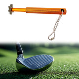 Maxbell Golf Club Groove Sharpening Regrooving Cleaning Tool for Optimal Backspin Golden