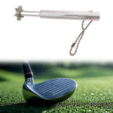 Maxbell Golf Club Groove Sharpening Regrooving Cleaning Tool for Optimal Backspin Silvery